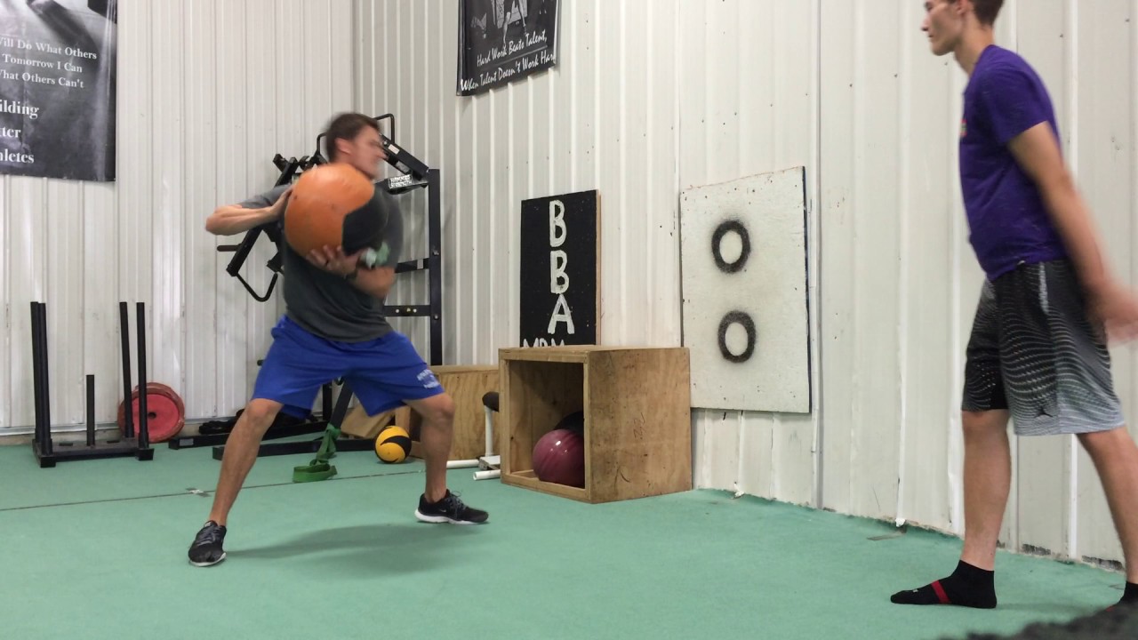 Lateral Med Ball Catch and Punch YouTube