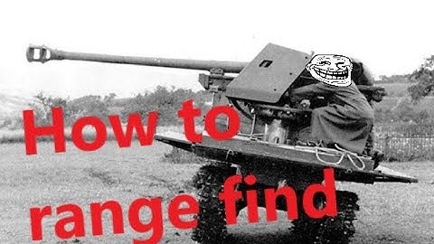 War Thunnder how to range find on realistik german gun sights.