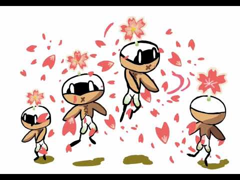 FF11 FF14 マンドラゴラの春の桜舞い　タイムラプス