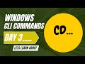 How to Navigate Folders in Windows CLI Using the CD Command | Day 3 Tutorial