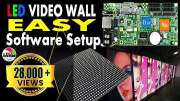 HOW to Use LED VIDEO WALL SOFTWARE | HDPlayer | D10 D20 D30 | led video wall software