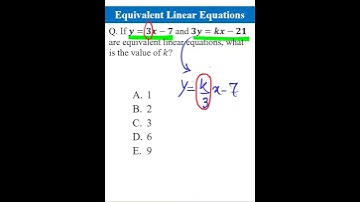 Equivalent Linear Equations #shorts #maths #algebra #equations #linearequations