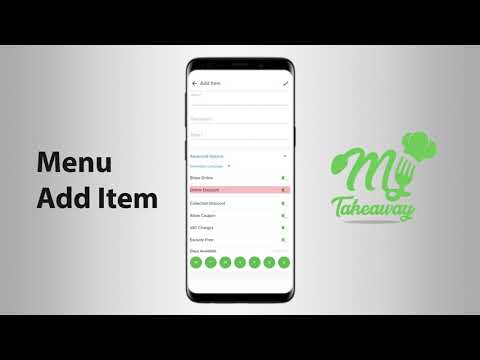 Menu Add Item - YouTube