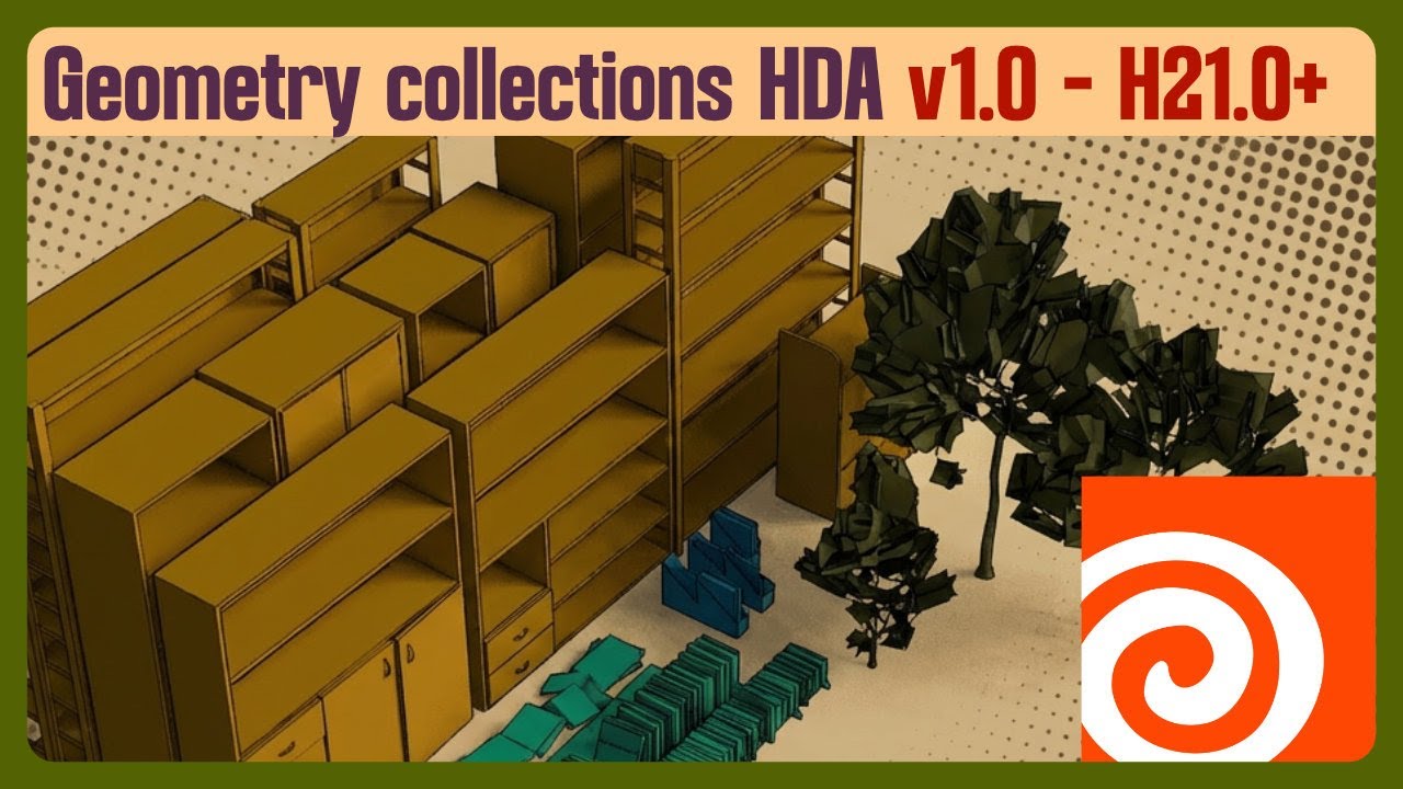 Geometry collection HDA v1.0 Houdini 21.0+ showcase - YouTube