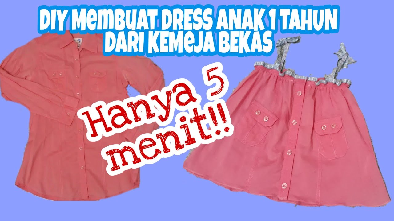 Ter-SIMPLE DIY CARA MEMBUAT BAJU ANAK/Tutorial Simple girl's Dress || Cara Menjahit || How to sew