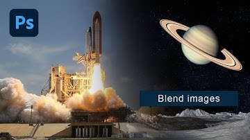 Blend two images in Photoshop with the gradient tool