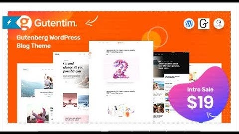 Gutentim - Modern Gutenberg WordPress Blog Theme | Themeforest Templates