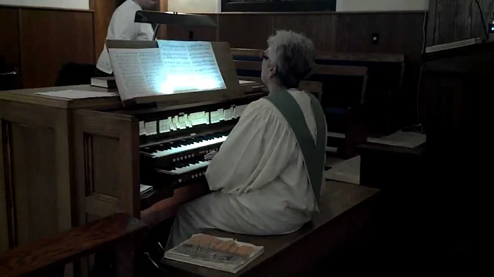 Janet Weber playing the historic organ at Hollywoo...