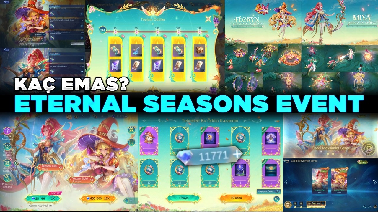 MLBB ETERNAL SEASONS KOSTÜMLER KAÇ ELMAS UCUZA NASIL ALINIR PREMIUM TEDARİKLER VE DAHASI