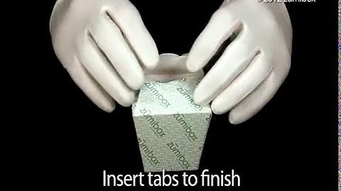 How To Assemble DIY Customizable Takeout Box Favor Box - zūmibox