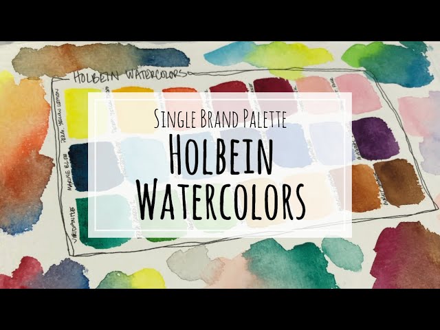 Holbein Watercolors (Set of 18)  First Impressions Review & Vegan
