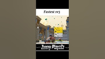 Fastest 1v3🫰 #bgmi #1v3 #bgmishorts #shorts