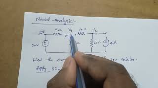 Nodal Analysis with current source