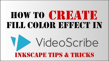 How to create a fill color effect in videoscribe using inkscape (UPDATED Steps in description)