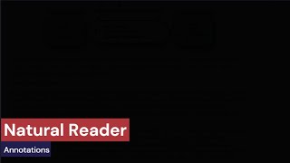 Famous Natural Reader - Annotations Features Profile