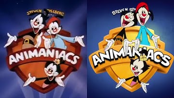 The Animaniacs Theme but this time both versions are played simultaneously