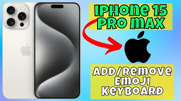 How To Add/Remove Emoji Keyboard iPhone 15 pro max