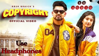 Copyright Arsh Braich Whatsapp Status | Punjabi Romantic Song Whatsapp Status 2021 | 8D Punjabi Song Thumb