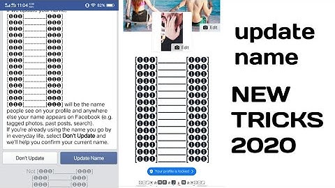 How to make facebook update name 2020 | fb invalid name 2020 |