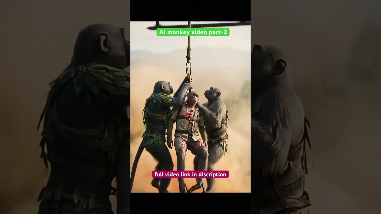 Ai Monkey Jungle Vlog Part 2 ||Money vlog ||Monkey vlogger||Viral monkey vlog