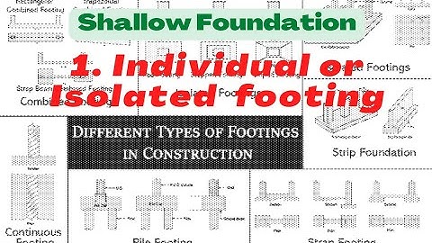 1. Types of Individual or Isolated Footing #architect #buildingconstruction #construction