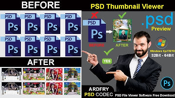 How To Show & Preview Photoshop file | PSD Thumbnails in Your PC | PSD File View Tricks