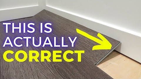 Should you install laminate flooring BEFORE or AFTER Baseboard?