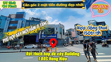 SIÊU GÓC 2 MẶT TIỀN QUẬN 1 | ĐANG CHO SACOMBANK THUÊ 150TR/THÁNG | MT TRẦN ĐÌNH XU – NGUYỄN CƯ TRINH