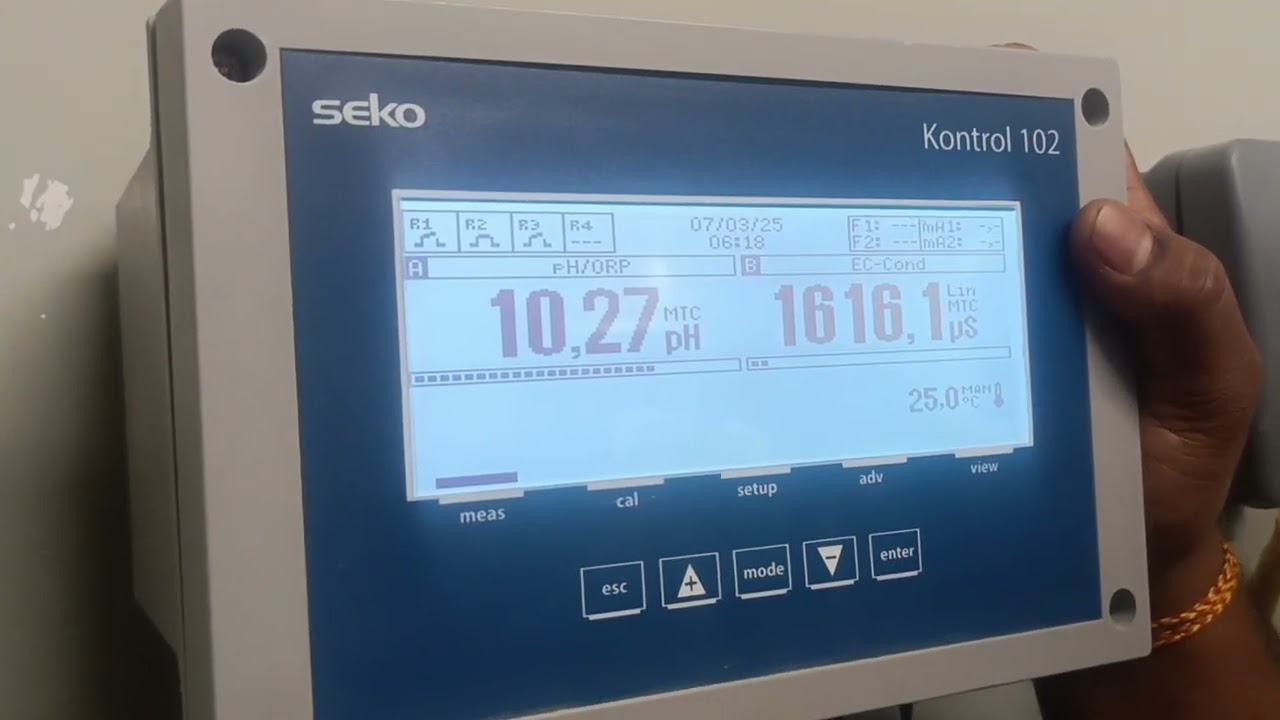 How to use the seko chemical dosing system controller programming in the chilled water system
