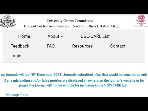 How to check UGC care list journals for publication.