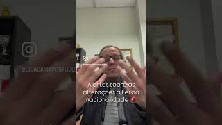 Nova redação da Lei da #nacionalidadeportuguesa entra em vigor em breve ☝️