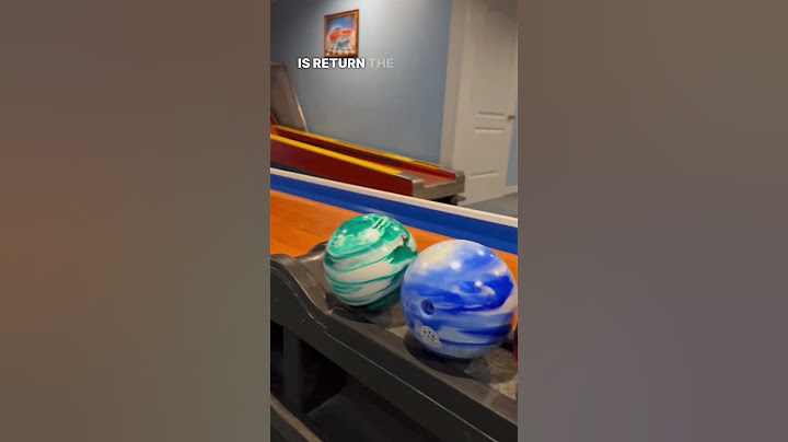 Custom built, half-scale bowling lane! 🎳