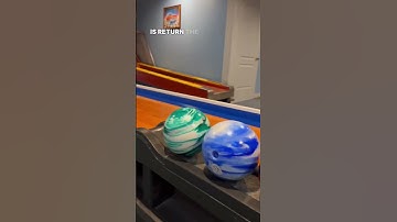 Custom built, half-scale bowling lane! 🎳