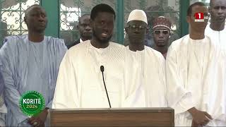 Korité - Grande Mosquée de Dakar - Discours du Président de la République Bassirou Diomaye Faye