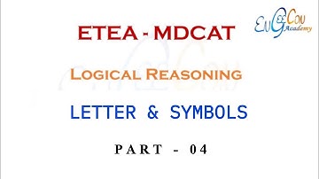 Logical Reasoning | Letters & Symbols | Part-4 | Engecoon Academy | MDCAT NUMS  AKU