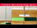 Turbo microfiber mop floor cleaning system