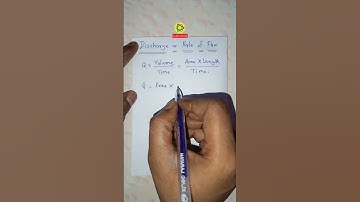 Volumetric Flow Rate | Formula | Discharge | Rate of Flow | #shorts