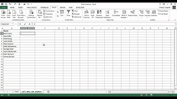 Excel Text Functions: MID, LEFT, SEARCH & LEN