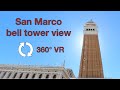 San Marco square bell tower view 360 VR