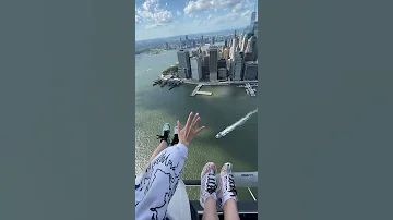 Helicopter ride over New York