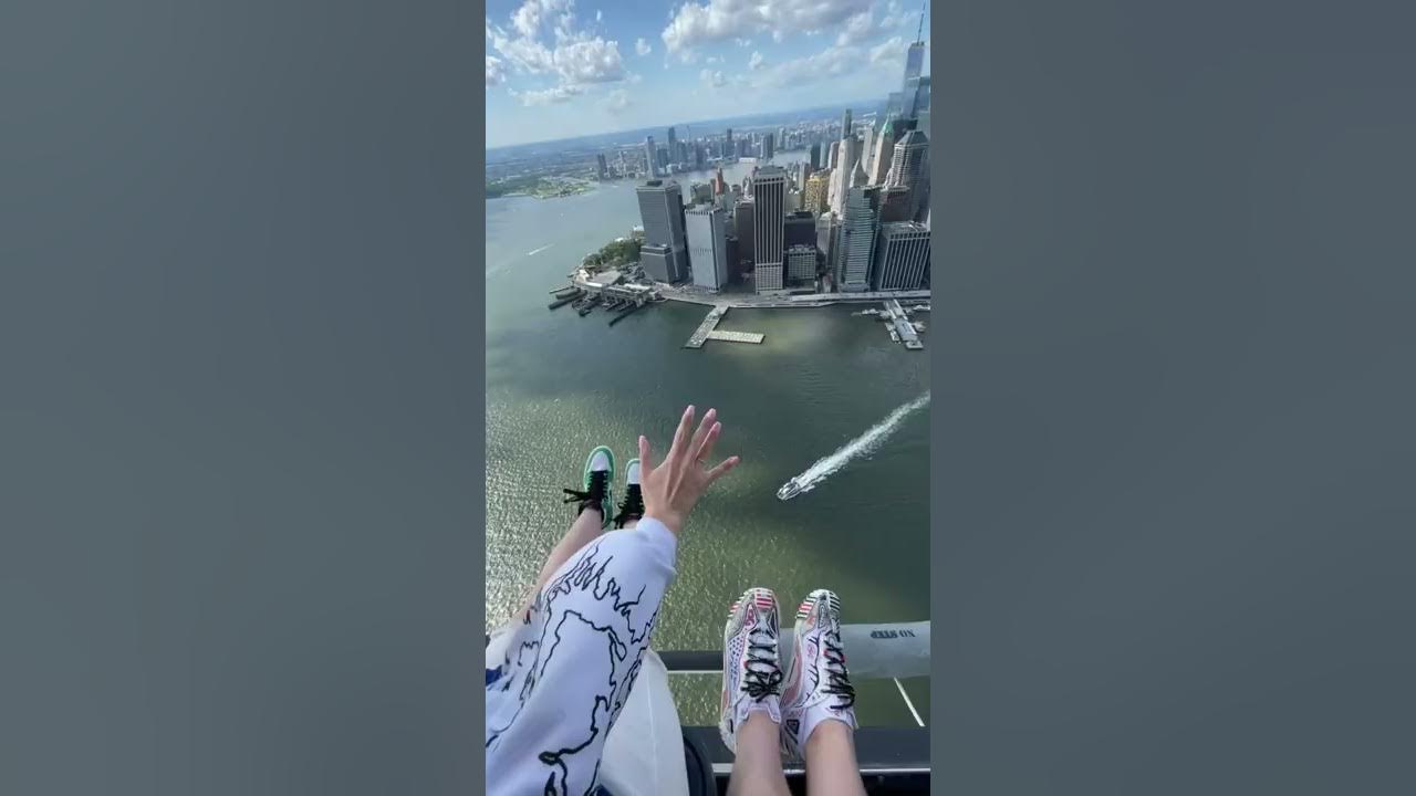 Helicopter ride over New York