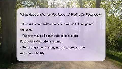 What Happens When You Report A Profile On Facebook? - Everyday-Networking