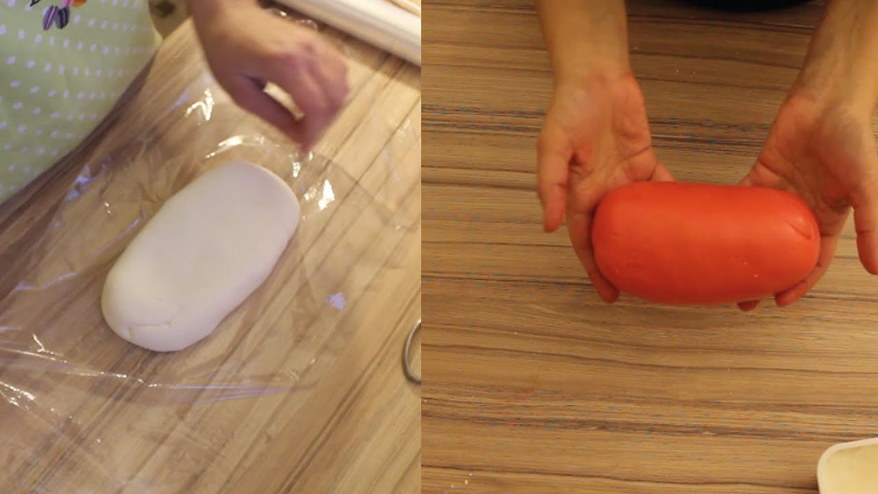 Marshmallow Fondant selber machen und farbigen Fondant herstellen Schritt für Schritt - YouTube