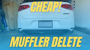 MK7 GTI Muffler Delete Sound and Review