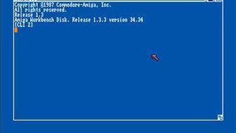 Amiga 500 booting Workbench 1.3