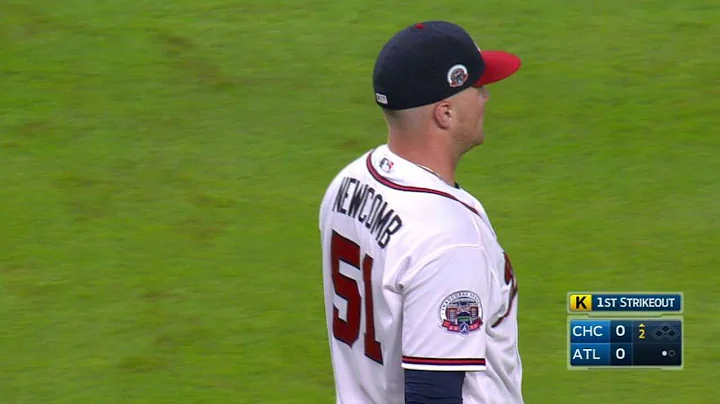 CHC@ATL: Newcomb gets Russell swinging in the 2nd