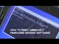 Windows 7 Forgotten Password / Password Reset - Without CDs or Software