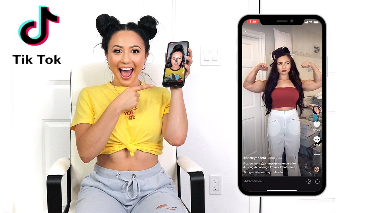 Ashley Nocera Reacts to her MOST VIRAL TikTok Videos - YouTube