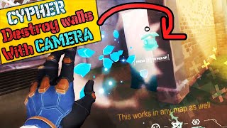 VALORANT | *NEW* GAMEBREAKING CYPHER EXPLOIT!!! | Break Walls with Cypher Cam!
