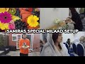 Samiras special milaad setup  she woke up super early to prepare  must watch